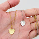 "FUCK OFF" Gold Plated Heart Pendant Necklace