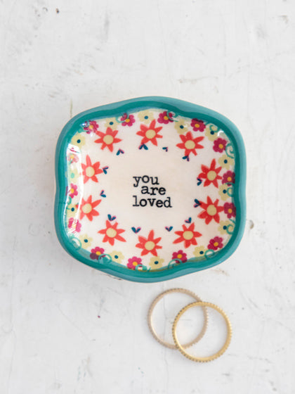 Artisan Trinket Dish - you are so loved.