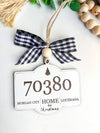 Zip Code Christmas Ornament Custom City & State