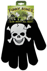 Funny Bones Ghoulish Glow In The Dark Gloves