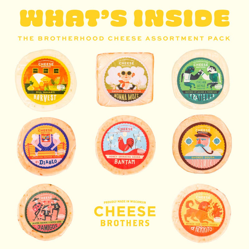 The Brotherhood Cheese Assortment Pack (8 Cheeses)