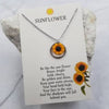 Sunflower Pendant Necklace
