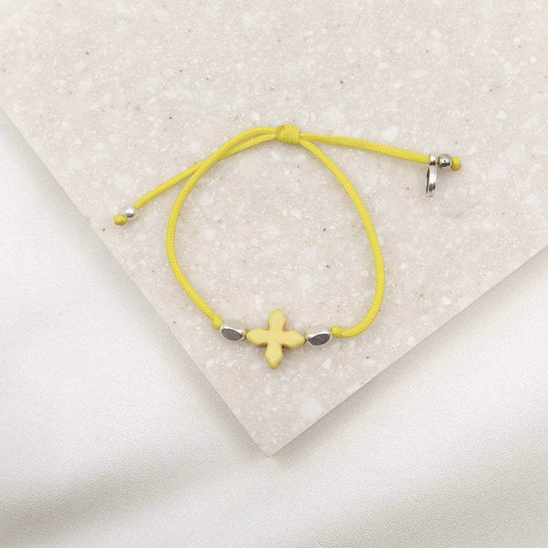 Simply Faith Bracelet-Yellow / Silver