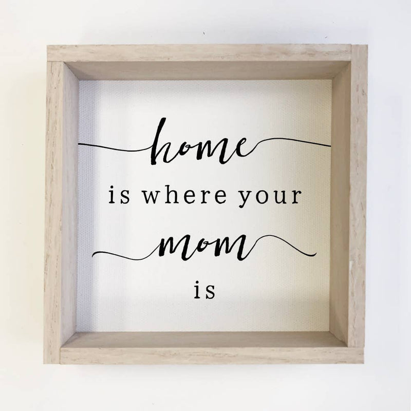 Home is Where Your Mom is- Mother's Day Farmhouse Quote