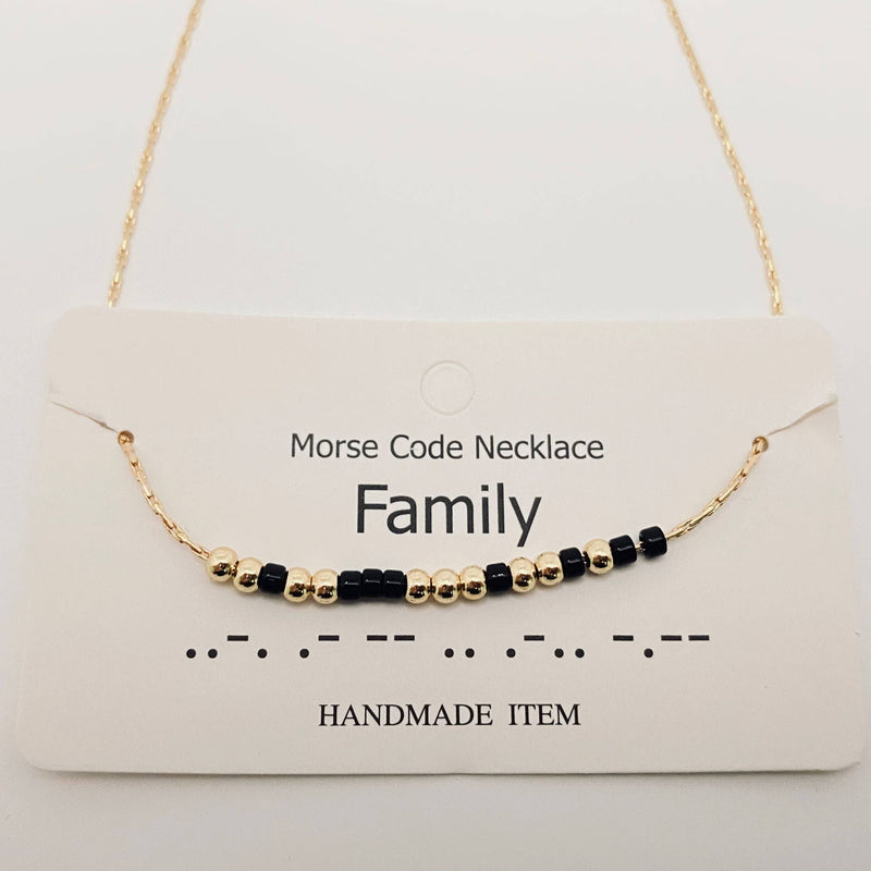 Morse Code Necklace