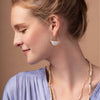 Stone Prism Hoop - Opalite/Silver