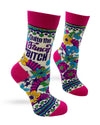 Quite The Fancy Bitch Ladies' Novelty Crew Socks