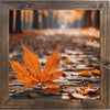 Maple Leaf Fall Framed Sign, Fall Decor