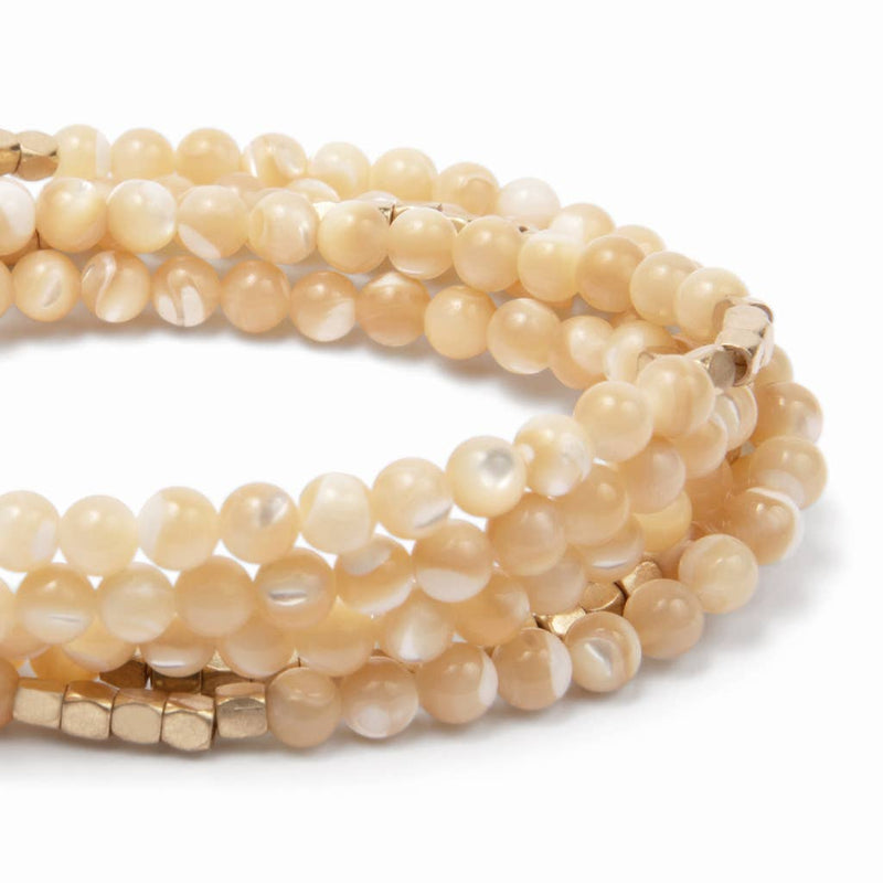 Scout Curated Wears - Stone Wrap Mother of Pearl/Gold - Stone of Prosperity