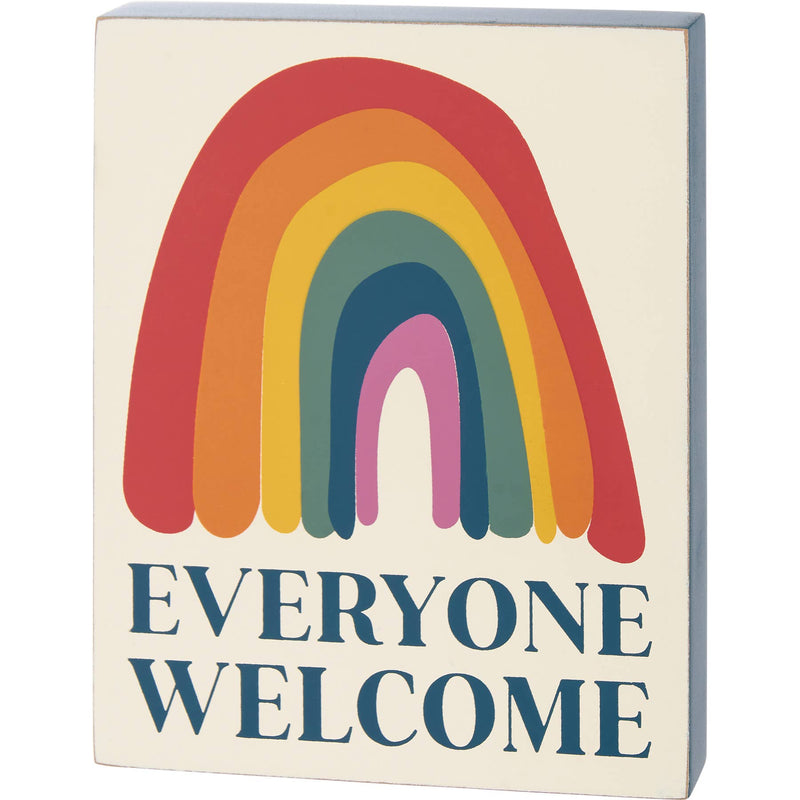 Everyone Welcome Block Sign