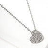 Wona Trading, Inc. - Crystal Paved Heart Pendant Necklace