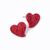 Wona Trading, Inc. - Crystal Rhinestone Paved Heart Stud Earrings