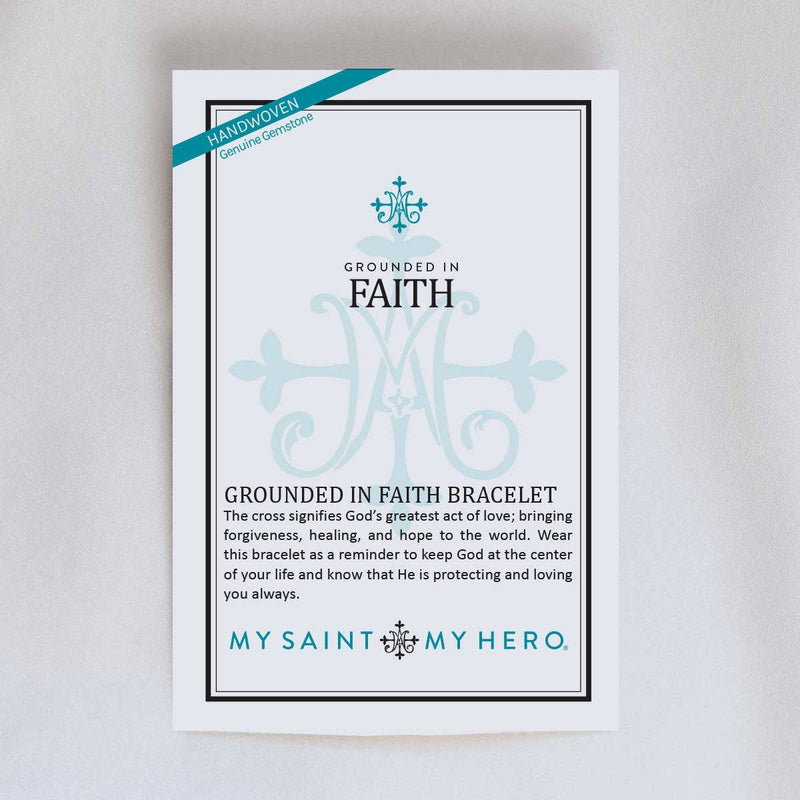 My Saint My Hero - Grounded In Faith Bracelet - Purple & Gold