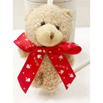 Love and Repeat - Valentines Day Theme Teddy Bear with Bow Keychain