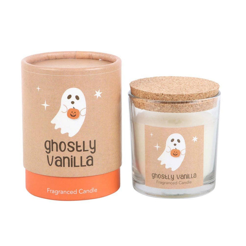 Ghostly Vanilla Halloween Candle