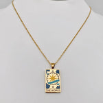 Tarot Charm Necklace Stars, Sun, Moon