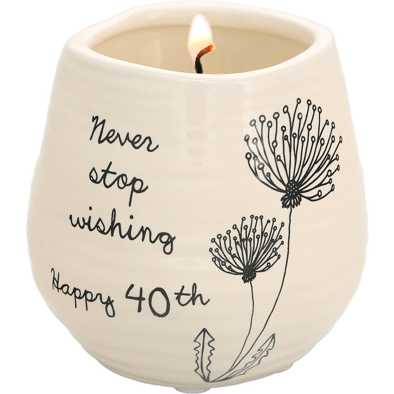 Pavilion - Happy 40th - 8 oz - 100% Soy Wax Candle
Scent: Serenity