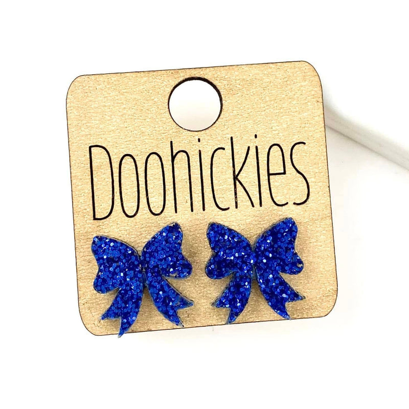 School Spirit Bow Studs