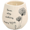 Pavilion - Happy 40th - 8 oz - 100% Soy Wax Candle
Scent: Serenity