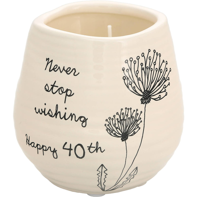 Pavilion - Happy 40th - 8 oz - 100% Soy Wax Candle
Scent: Serenity
