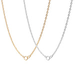 WJW - 18K Gold PVD Stainless Steel Loop Connector Chain Necklace