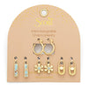 Scout Curated Wears - Interchangeable Charm Earring - Aqua Terra/Peace/Gold