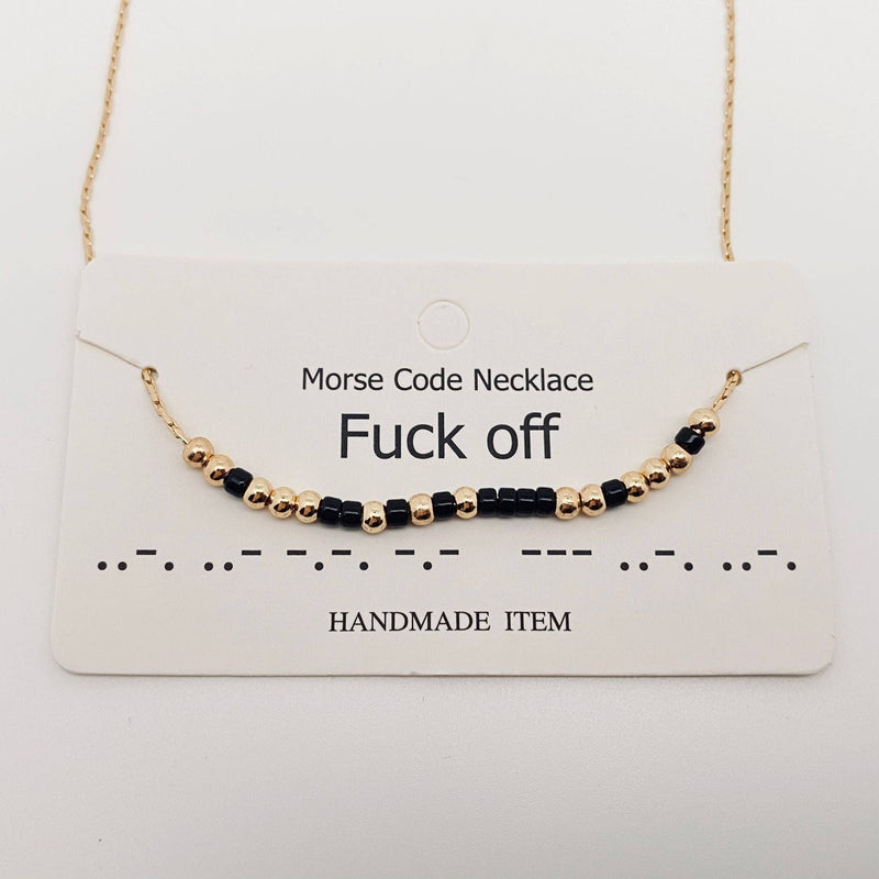 Morse Code Necklace