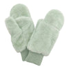 Solid Faux Fur Mitten Gloves