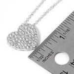 Wona Trading, Inc. - Crystal Paved Heart Pendant Necklace