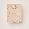 Stone Moon Phase Ear Jacket - Opalite/Silver