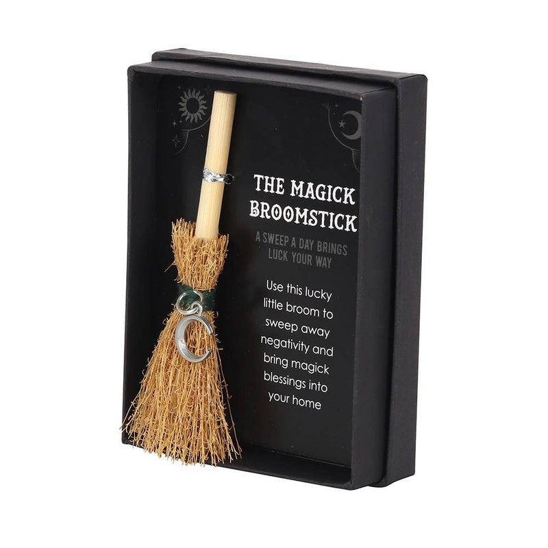 Crescent Moon Mini Magick Halloween Broomstick