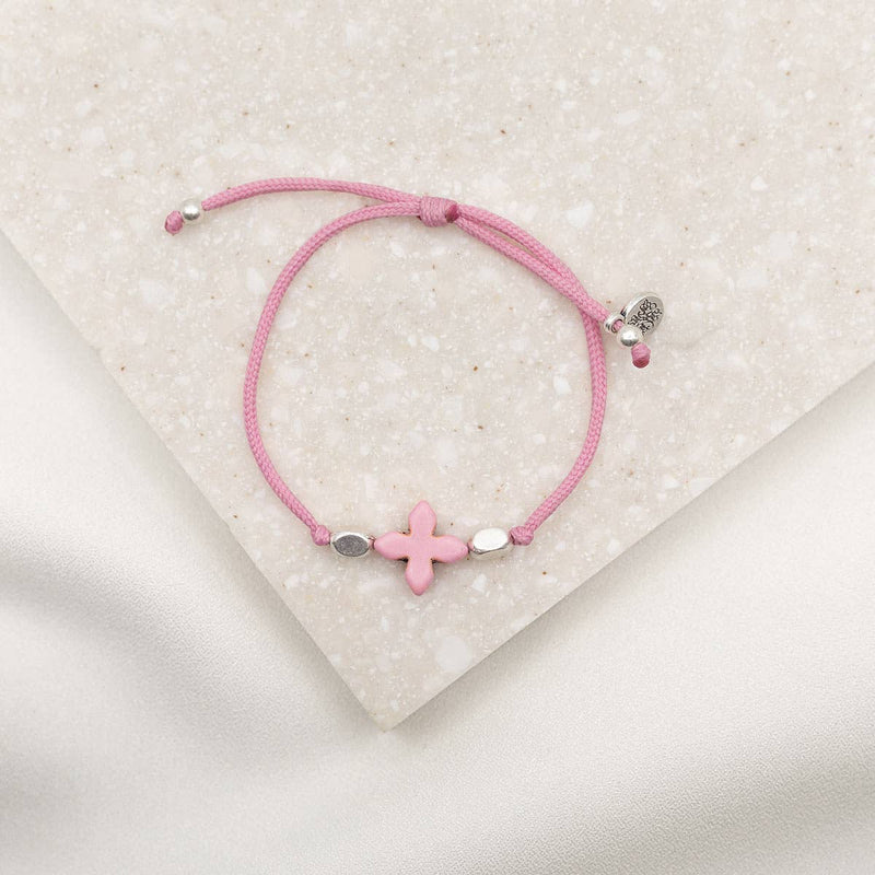 Simply Faith Bracelet - Pink / Silver