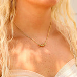 Stainless Steel Adjustable Ball Charm Necklace