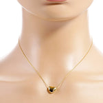 Gold-Dipped Heart Figure Fashion Necklace
