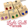 Christmas Light Studs - Christmas Earrings