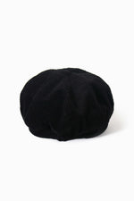 Solid Corduroy Fall Winter Cabbie Hat with Buttons