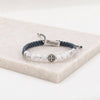 My Saint My Hero - Wake Up & Pray Bracelet-Slate/White Howlite