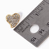 Wona Trading, Inc. - Crystal Rhinestone Paved Heart Stud Earrings