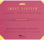 Milestone Birthday Bracelet - GOLD - Sweet Sixteen