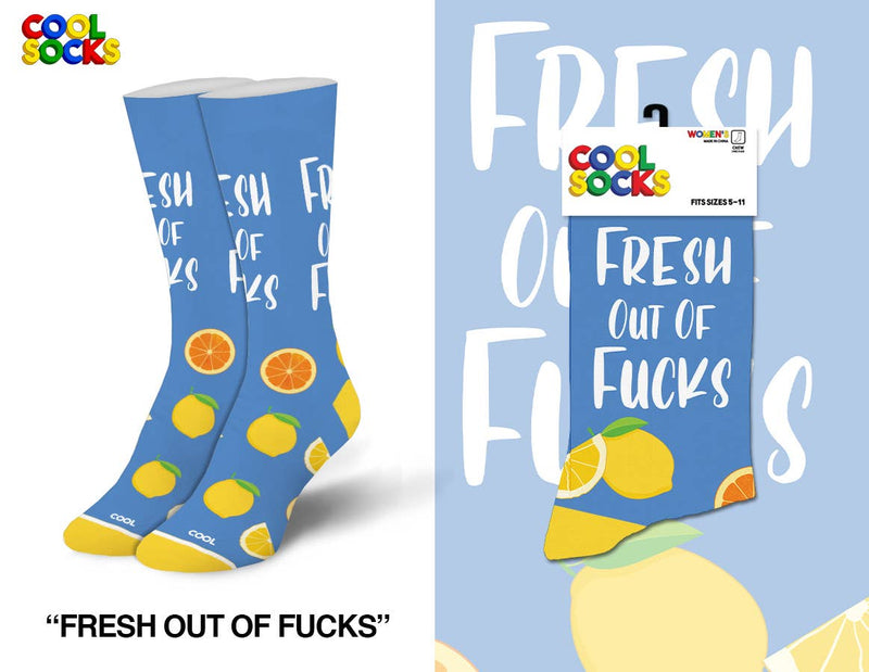 Fresh Out Of Fucks - Womens Crew Folded