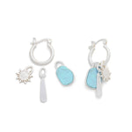 Scout Curated Wears - Interchangeable Charm Earring - Turquoise/Sky/Silver