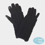 3 IN 1 - Cable Knit Touch Smart Gloves