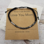 Love You Mom Morse Code Bracelet