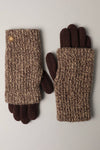 Winter Wool Blend Double Layer Knitted Gloves