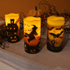 Battery Operated LED Wax Candles, Halloween
