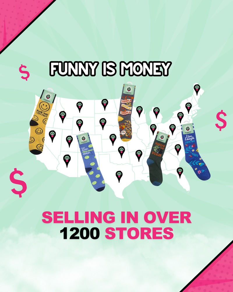 Funatic - Live, Laugh, Fuck Off Socks | Curse Word Socks | Funny Socks