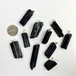 Black Tourmaline Pendants | 30-50mm | Brazil