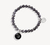 Moonglow- Gray Labridonite Beaded Bracelet