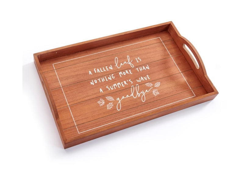 Serving tray with handles