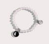 Moonglow- Moonstone white beaded bracelet